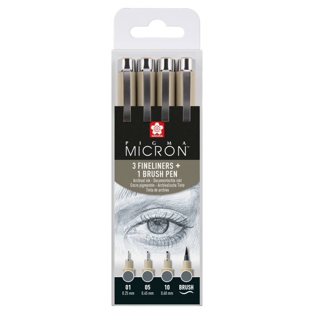 Sada Pigma Micron 4ks Cool Grey