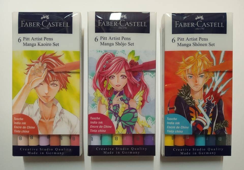 Pitt Artist Pens brush Manga Set