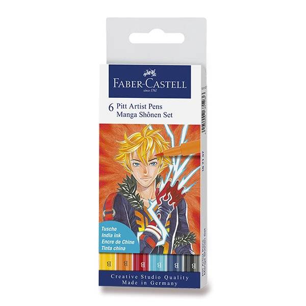 Pitt Artist Pens brush Manga Set: 167157 Manga Shônen Set
