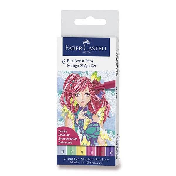 Pitt Artist Pens brush Manga Set: 167155 Manga Shôjo Set