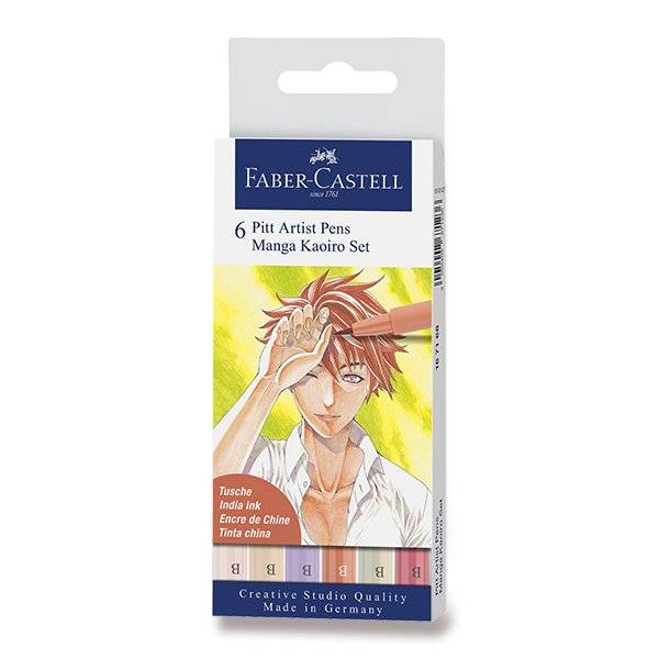 Pitt Artist Pens brush Manga Set: 167168 Manga Kaoiro Set