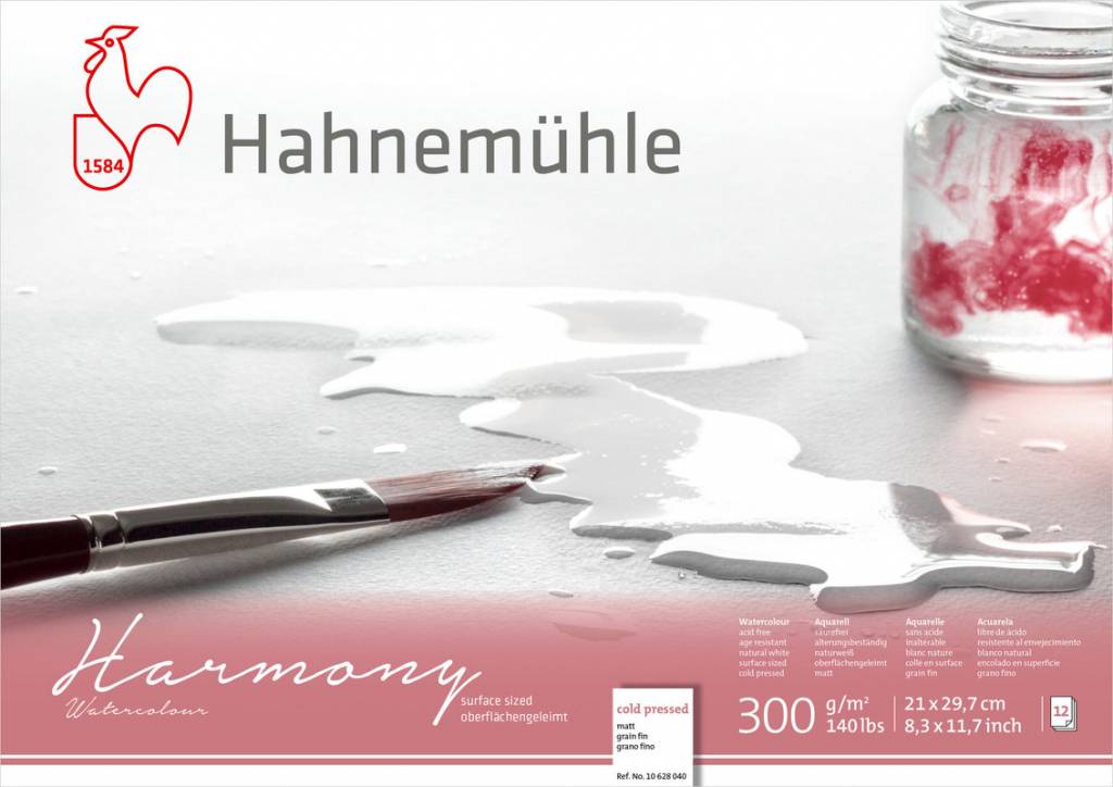 Akvarelový blok Harmony A4 - za studena lisovaný