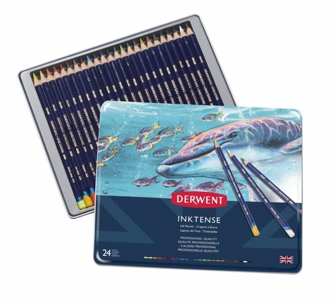 Akvarelové pastelky Inktense 24ks