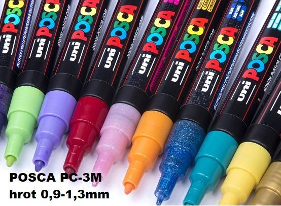 Akrylový fix Posca PC-3M (jednolivě)