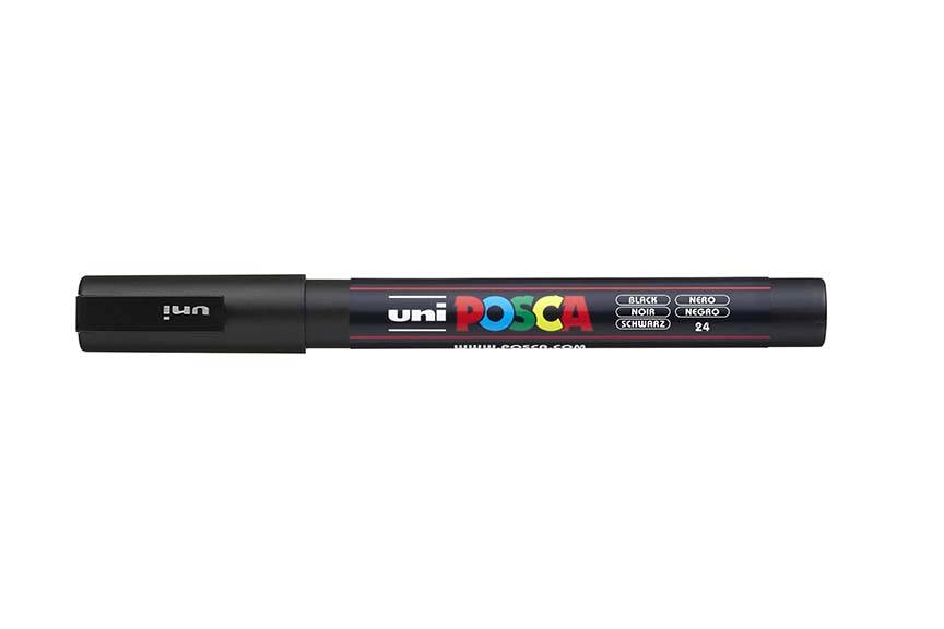 Akrylový fix Posca PC-3M (jednolivě): Black