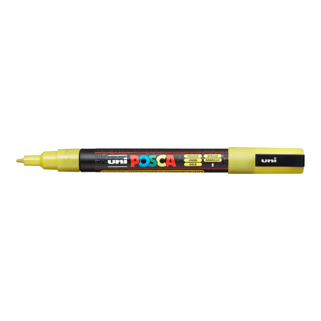 Akrylový fix Posca PC-3M (jednolivě): Glitter Yellow