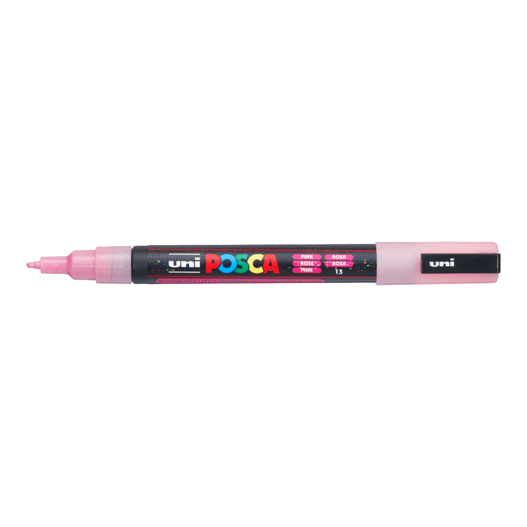 Akrylový fix Posca PC-3M (jednolivě): Glitter pink