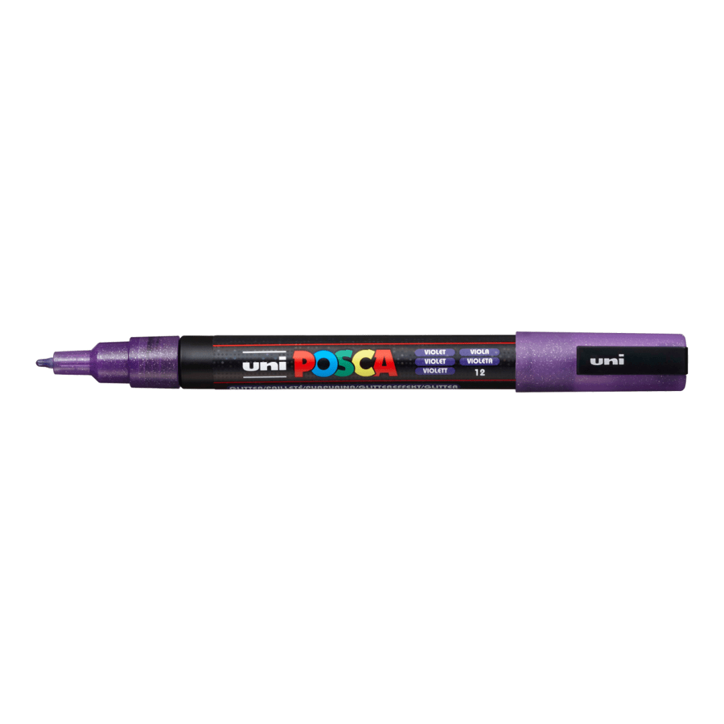 Akrylový fix Posca PC-3M (jednolivě): Glitter Violet