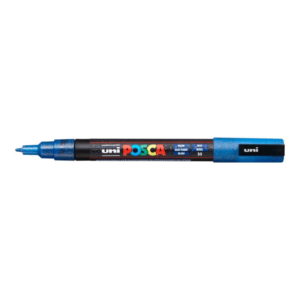 Akrylový fix Posca PC-3M (jednolivě): Glitter Blue