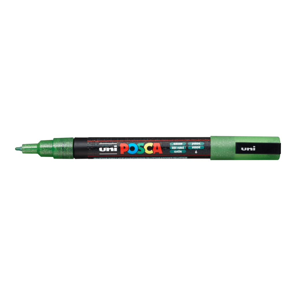 Akrylový fix Posca PC-3M (jednolivě): Glitter Green