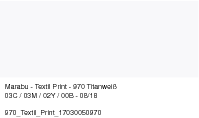 Barva na textil Marabu Textil Print 100ml: 970 Titanová Bílá - Textil print (100ml)