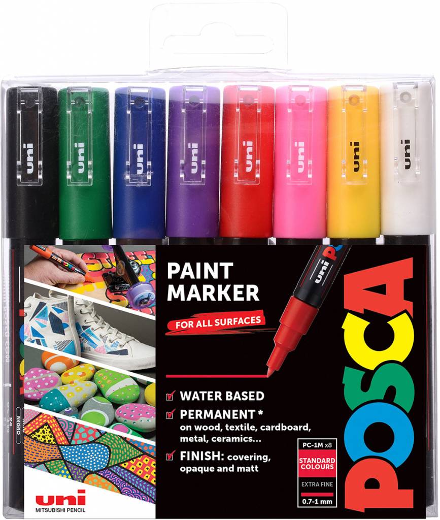 Fixy Posca  PC-1M - sada 8ks