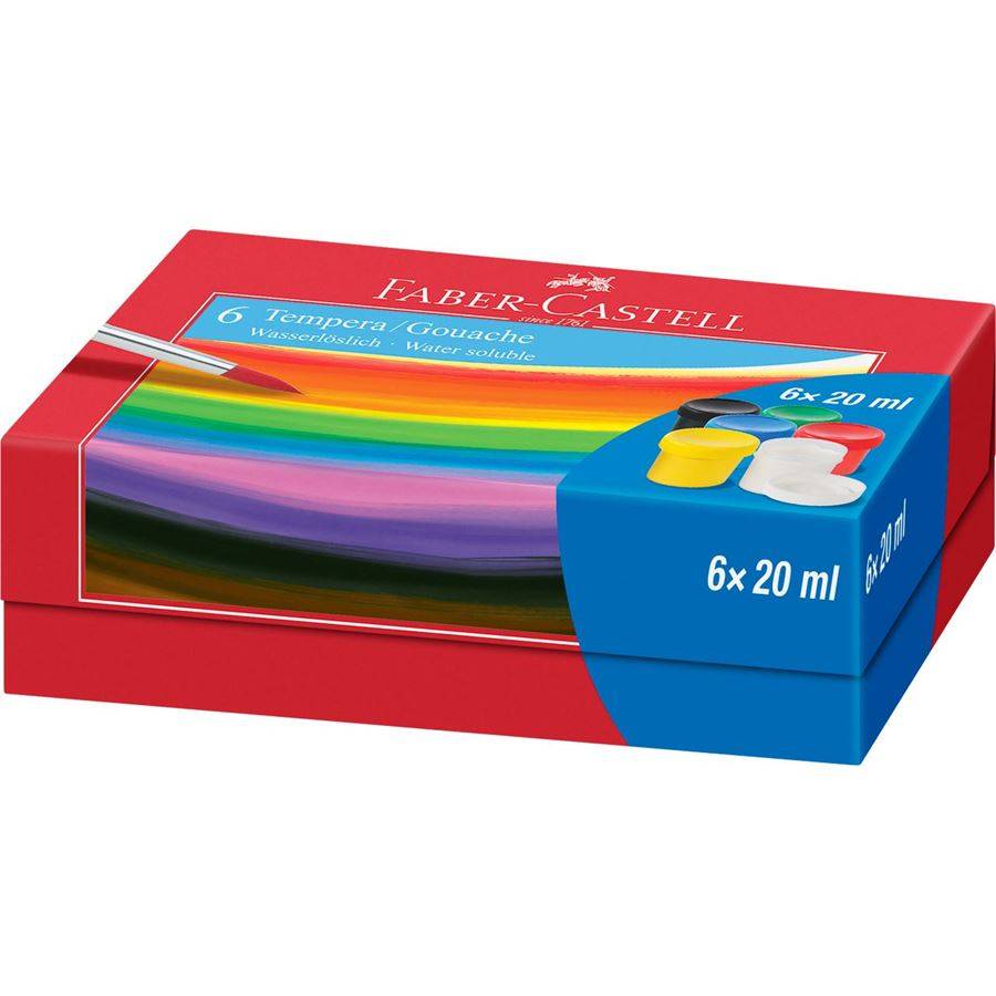Temperové barvy Faber-Castell 6ks