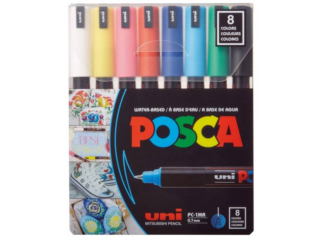 Fixy Posca PC-1MR - sada 8ks