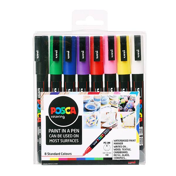 Fixy Posca PC-3M - sada 8ks
