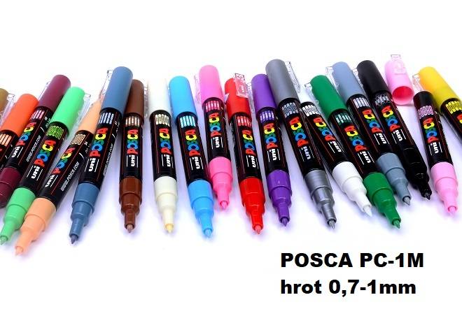 Akrylový fix Posca PC-1M (jednolivě)