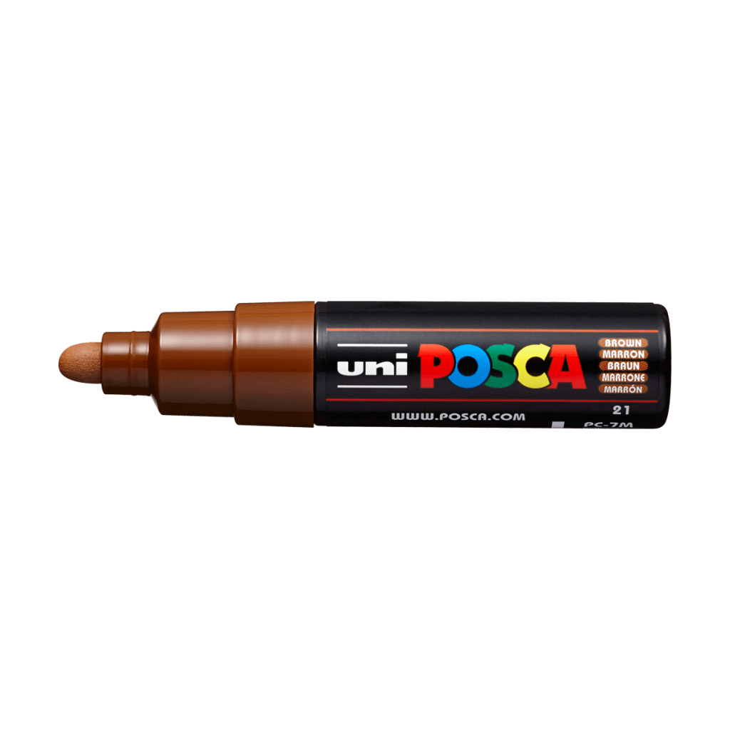 Akrylový fix Posca PC-7M (jednolivě): Brown
