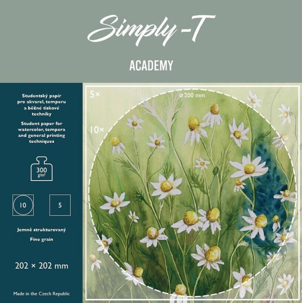 Simply-T akv. skic. lep. 20,2x20,2cm 10+5l SM 300g