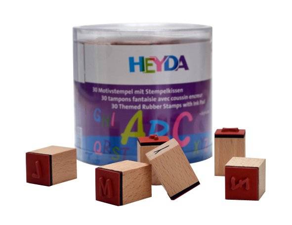 Sada dřevěných razítek Abeceda