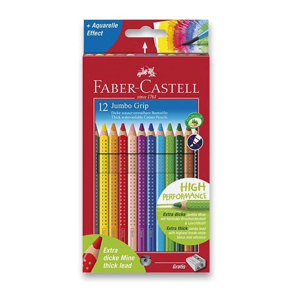 Pastelky JUMBO Grip Faber-Castell 12ks