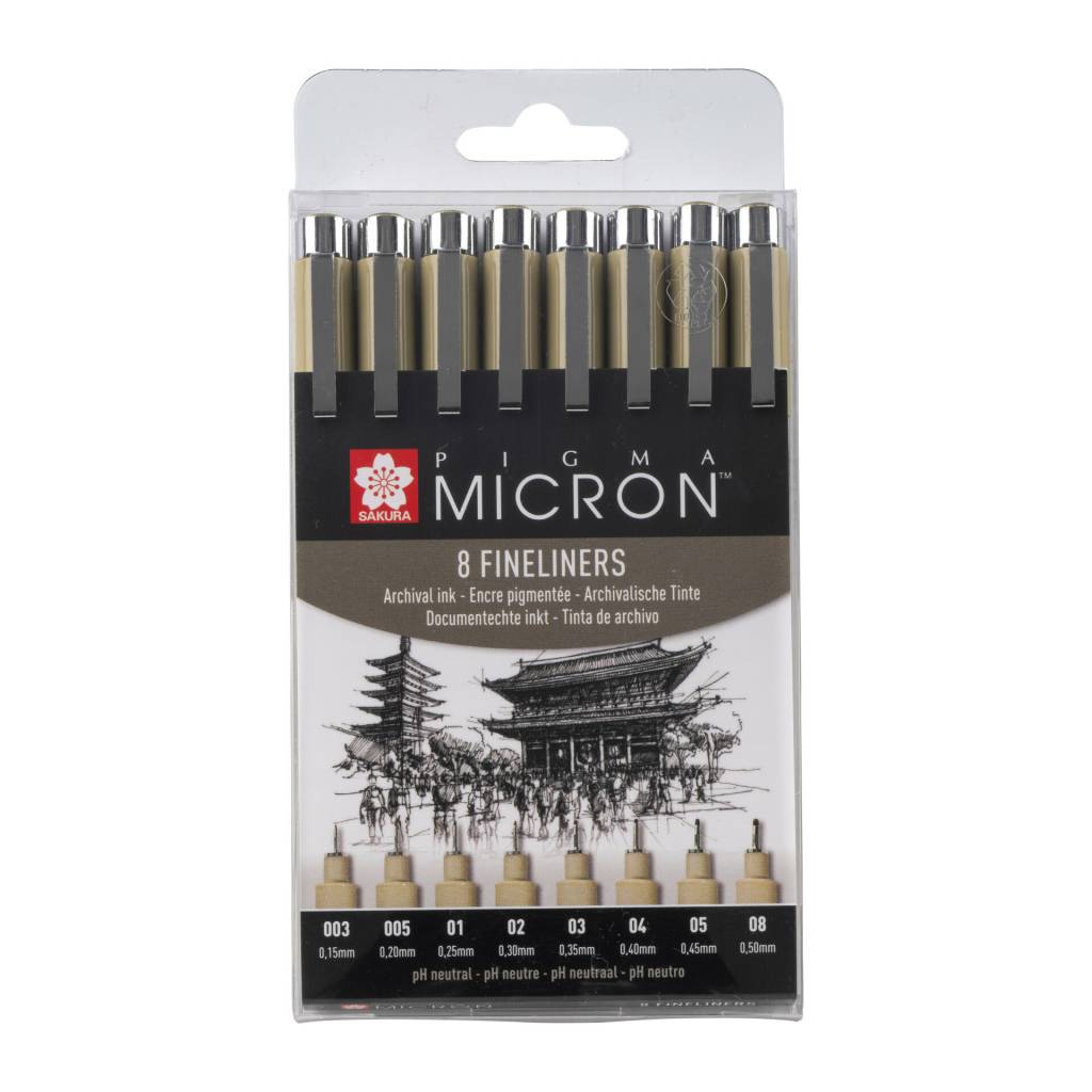 Sakura Pigma Micron sada 8ks