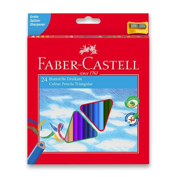 Pastelky trojhranné Faber-Castell 24ks