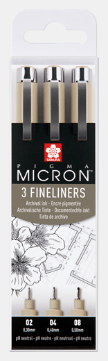 Sakura Pigma Micron sada 3ks