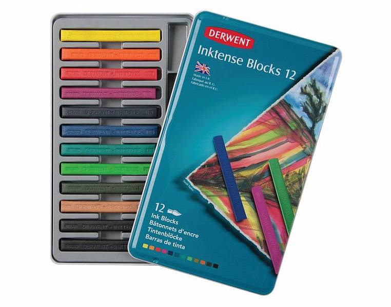 Akvarelové bloky Inktense Blocks 12ks