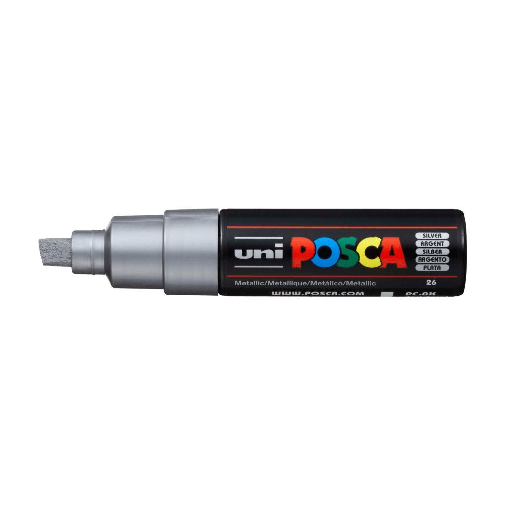Akrylový fix Posca PC-8K: Silver 