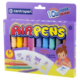 Foukací fixy AirPens - sada 10ks: Foukací fixy - PASTEL