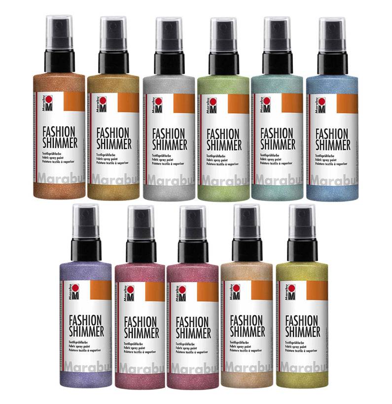 Barva ve spreji na tmavý textil Fashion Shimmer 100ml