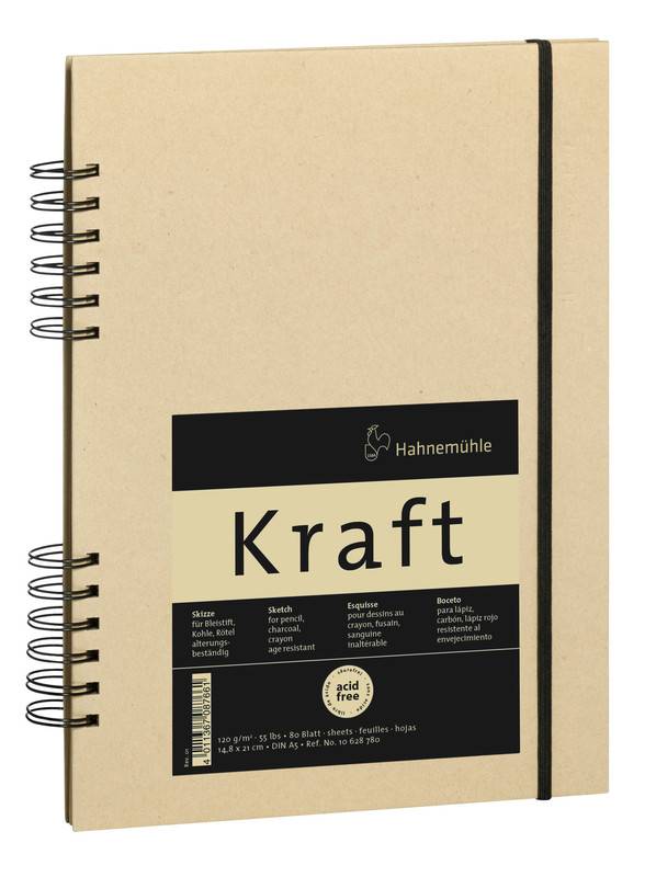 Kroužkový blok Kraft A5