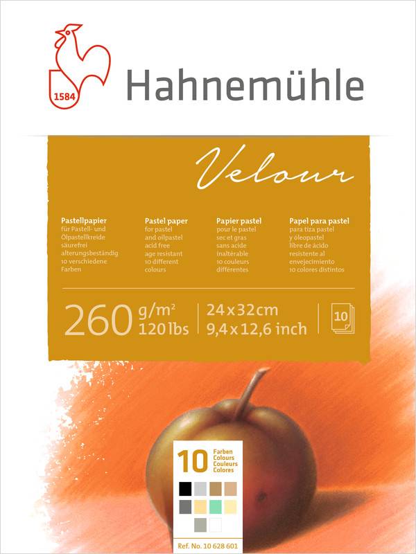 Blok pro pastel Velour A4 barevný