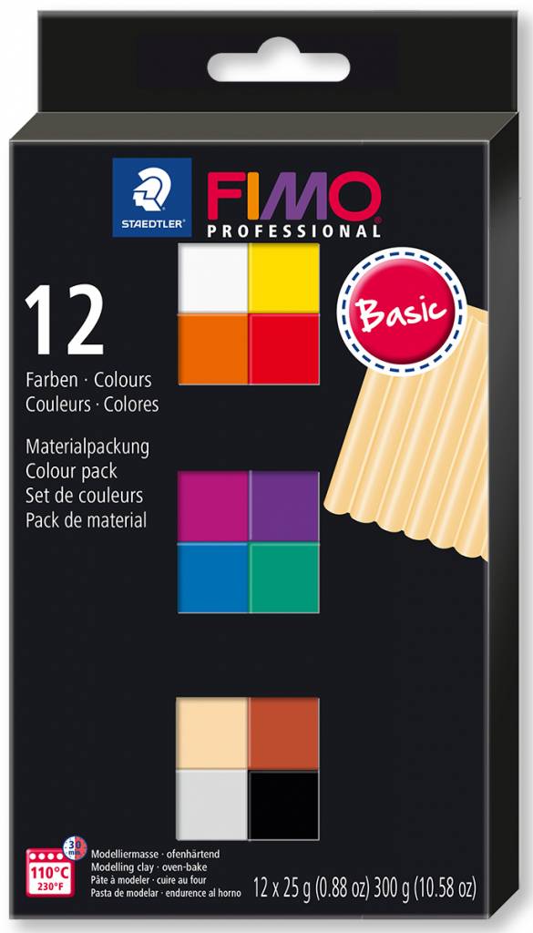 Fimo Professional sada 12x25g Basic