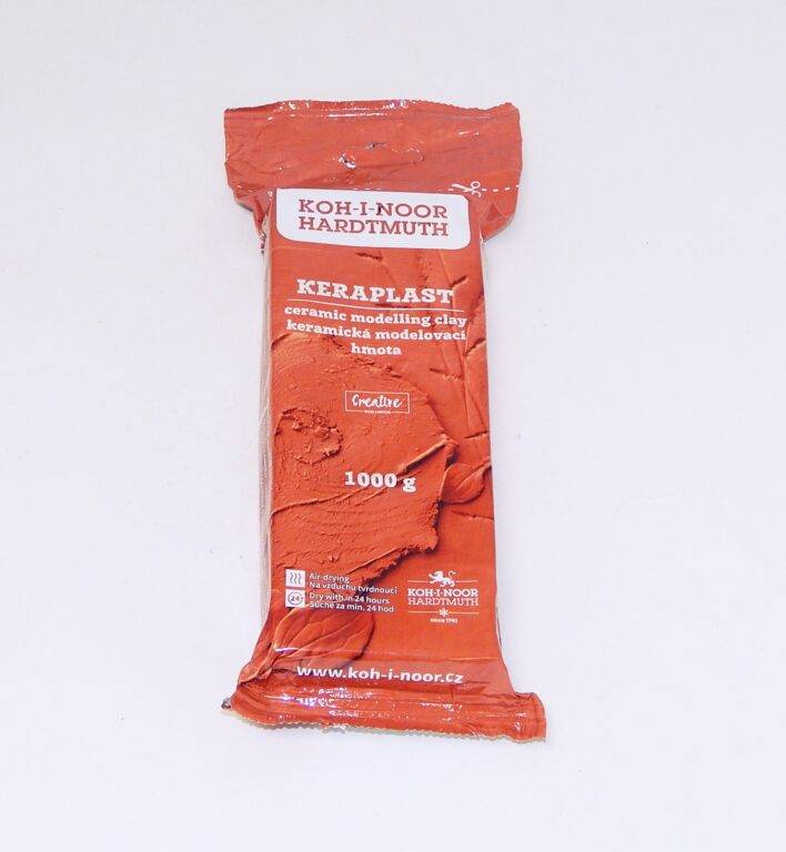 Modelovací hmota KERAPLAST 1000g: Modelovací hmota KERAPLAST 1000g - terakota