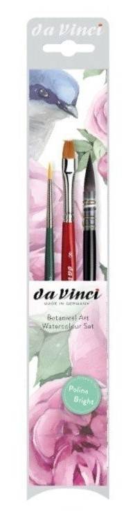 Sada štětců na akvarel da Vinci Botanical Art - 3ks