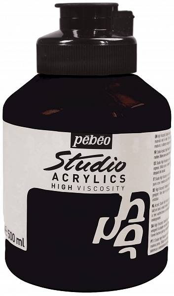 Akrylové barvy Studio Acrylics 500ml: Burnt umber 29 - Studio Acrylics 500ml