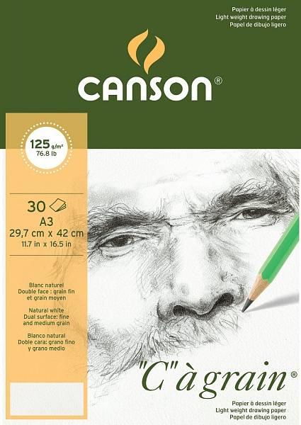 Canson "C"á grain skicák A3 125g