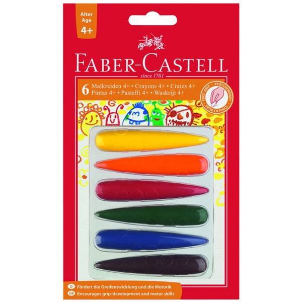 Plastové pastelky do dlaně 6ks