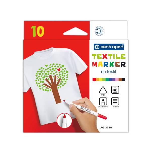 Popisovače na textil 10ks