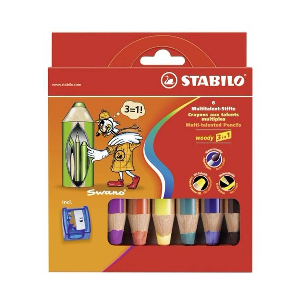 Stabilo Woody 6ks