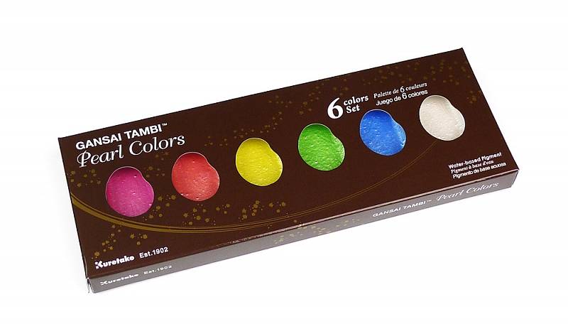 Gansai Tambi Pearl Colors - sada 6ks