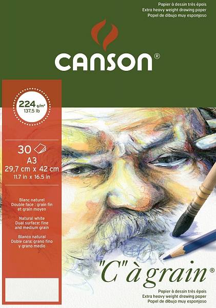 Canson "C"á grain skicák A3 224g