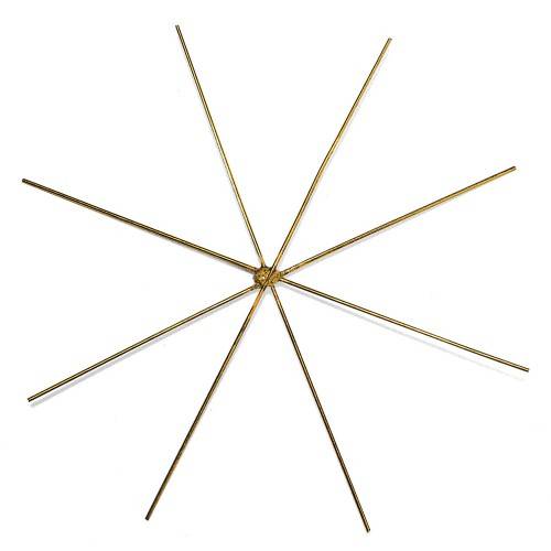 Hvězda mosazná pro korálkování 10/8cm - 3ks