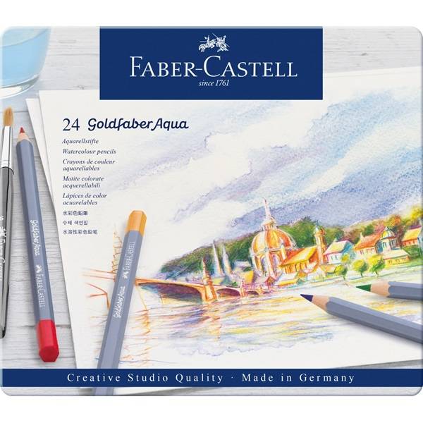 Pastelky Goldfaber Aqua 24ks