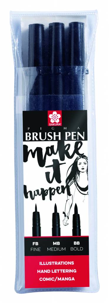 Sada Pigma Brush Pen 3ks