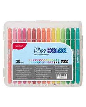 Popisovače Monami Live Color 30ks