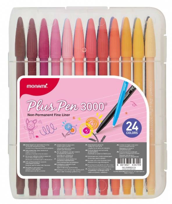 Popisovače Monami Plus Pen 3000 sada 24ks