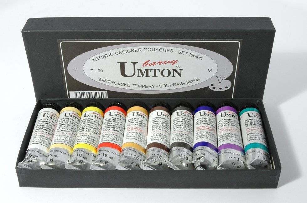 Mistrovské tempery Umton - sada 10ks