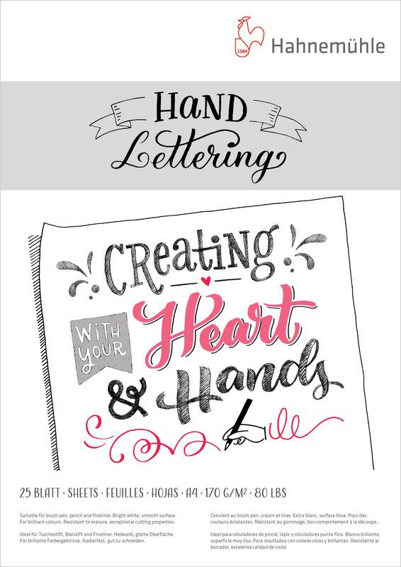 Hand Lettering blok A4